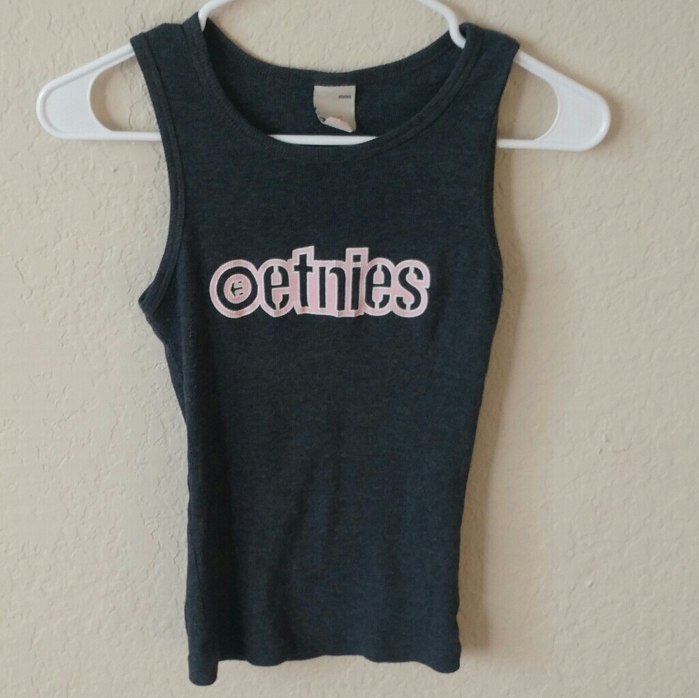 Black tank top.